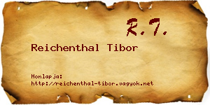 Reichenthal Tibor névjegykártya